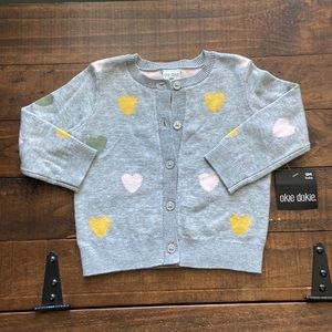 ❤️ Okie Dokie Baby Sweater 💖 Girls Sweater size 9M #244